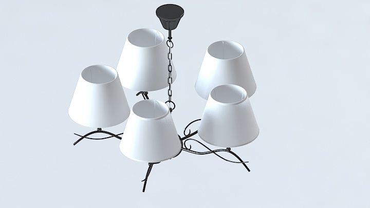 渲染模型_吊灯4629