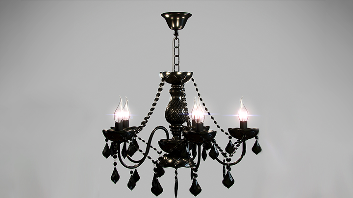 渲染模型_吊灯4633