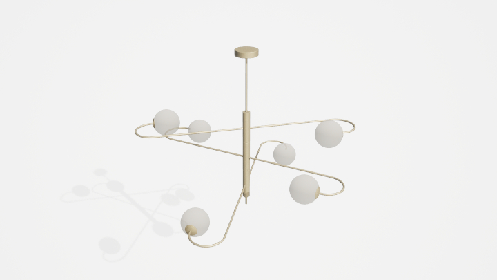 渲染模型_吊灯4750