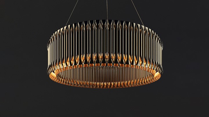 渲染模型_吊灯5010