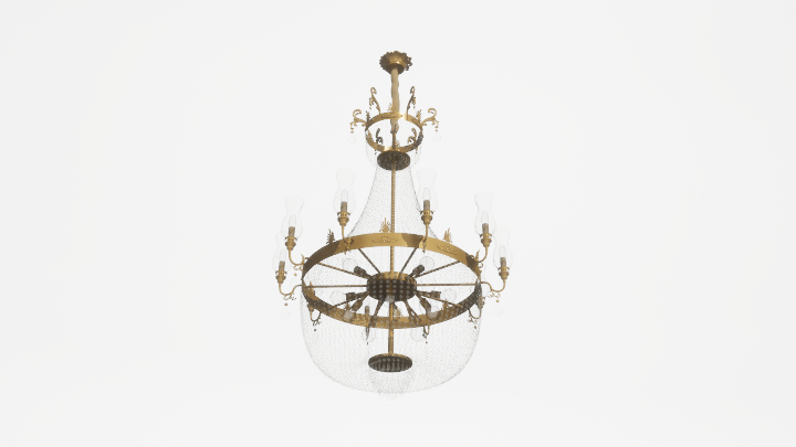 渲染模型_吊灯5252