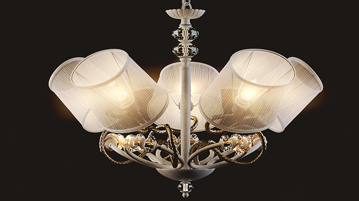 渲染模型_吊灯5330