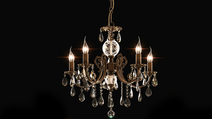 渲染模型_吊灯5348