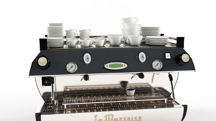 渲染模型_咖啡机123