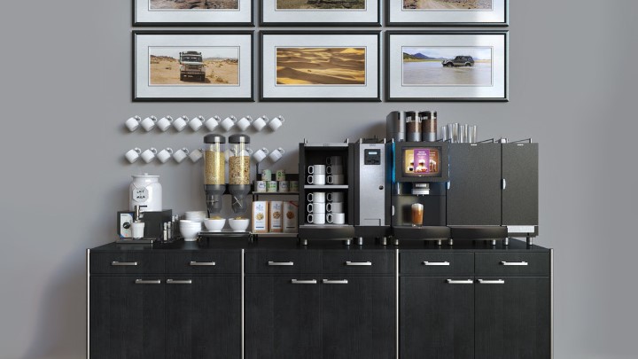 渲染模型_咖啡机桌子001