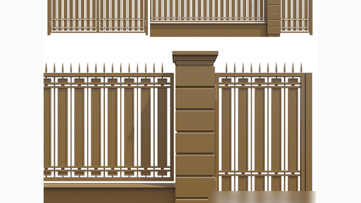 渲染模型_围栏021