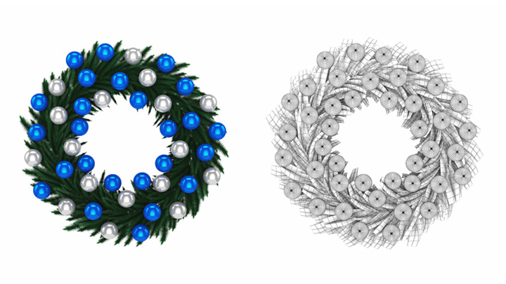 渲染模型_圣诞装饰080