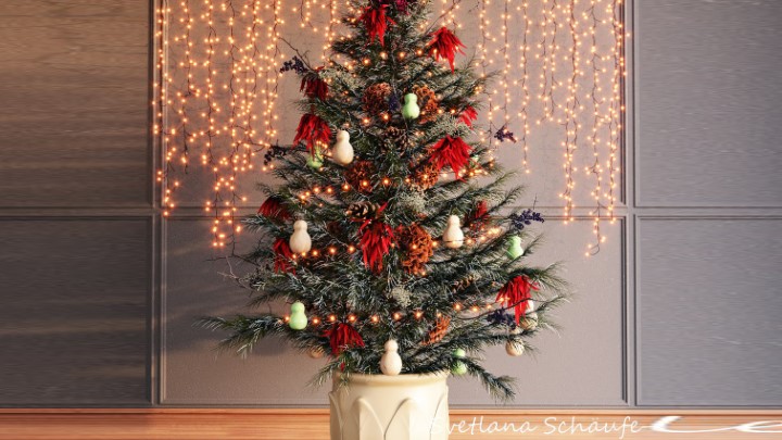 渲染模型_圣诞装饰品022