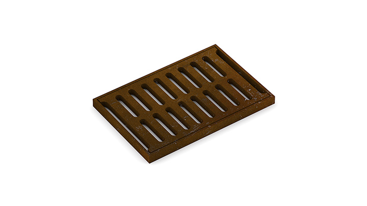 渲染模型_地沟盖板001