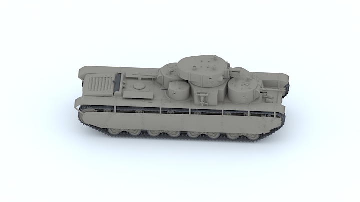 渲染模型_坦克042