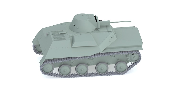 渲染模型_坦克045