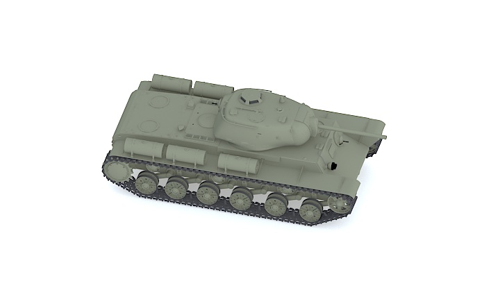 渲染模型_坦克052