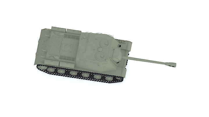 渲染模型_坦克055
