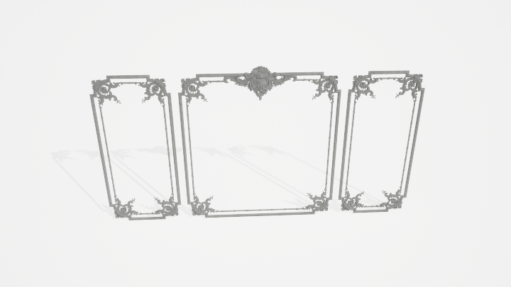 渲染模型_墙面装饰078