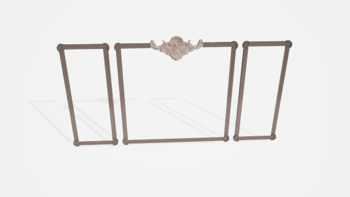 渲染模型_墙面装饰080