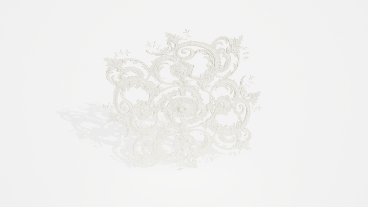 渲染模型_墙面装饰260