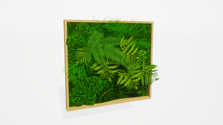 渲染模型_壁挂绿植006