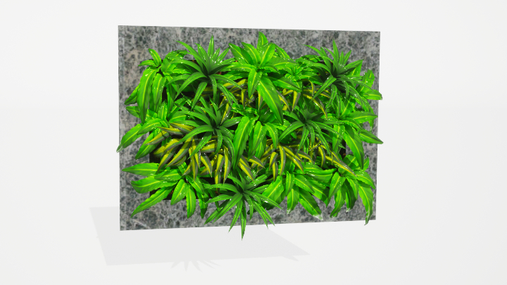渲染模型_壁挂绿植014