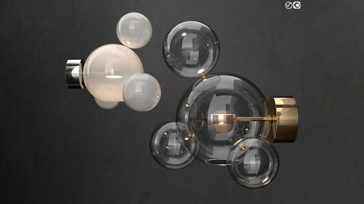 渲染模型_壁灯444