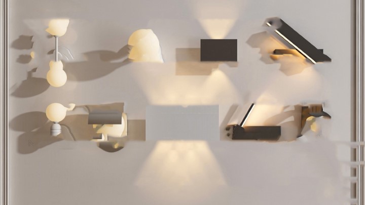 渲染模型_壁灯457