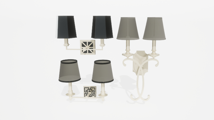 渲染模型_壁灯508