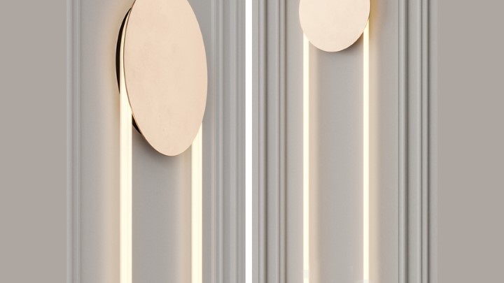 渲染模型_壁灯555