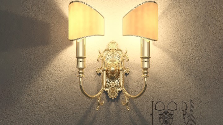 渲染模型_壁灯592