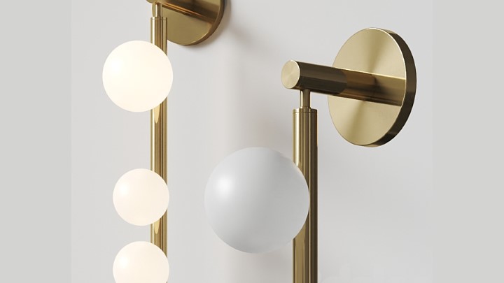 渲染模型_壁灯617