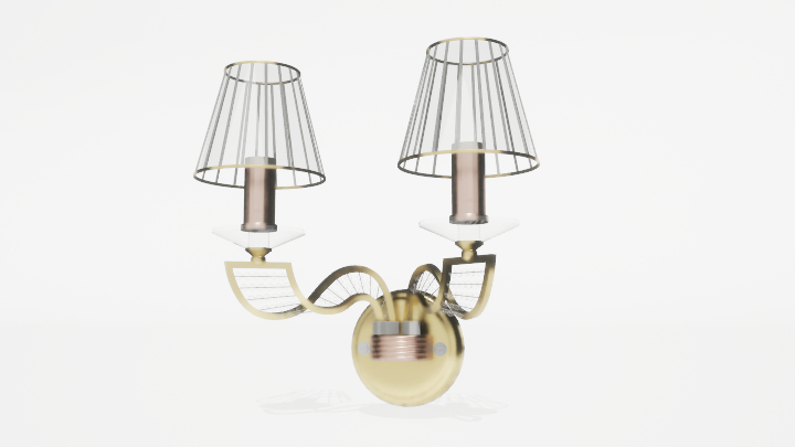 渲染模型_壁灯646