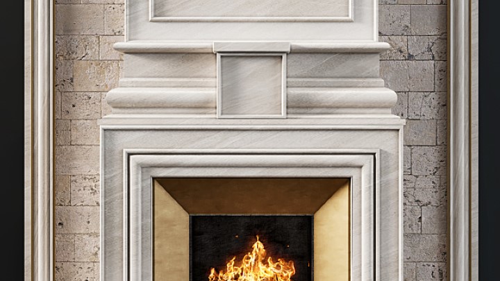 渲染模型_壁炉152