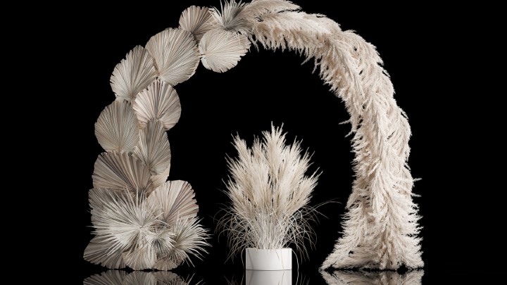 渲染模型_婚礼拱门装饰001