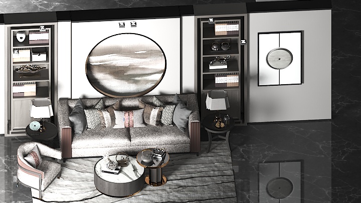 渲染模型_客厅074