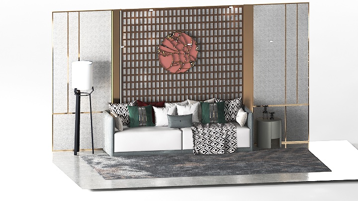 渲染模型_客厅077