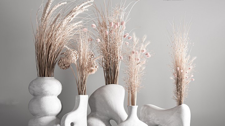 渲染模型_室内插花049
