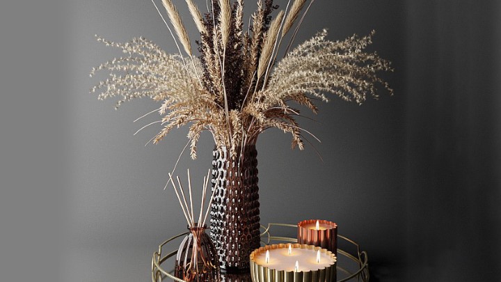 渲染模型_室内插花060