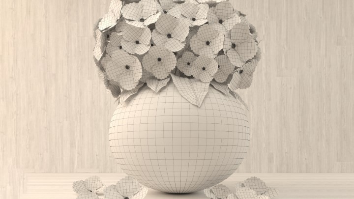 渲染模型_室内盆栽111