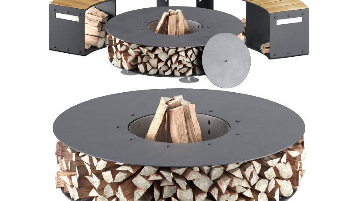 渲染模型_室外火堆001