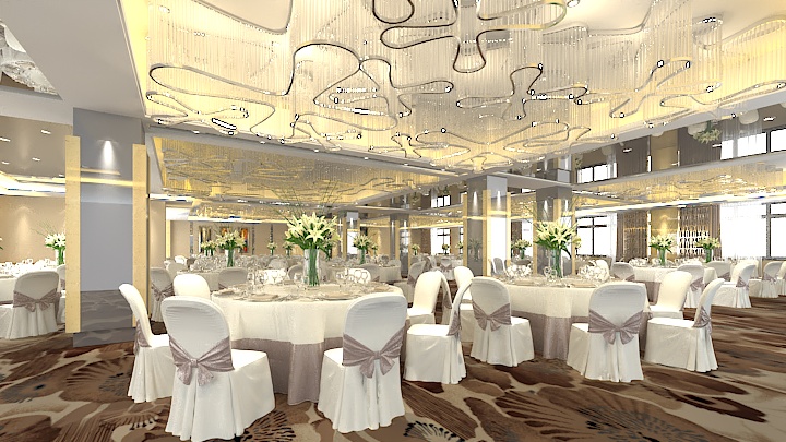 渲染模型_宴会厅001
