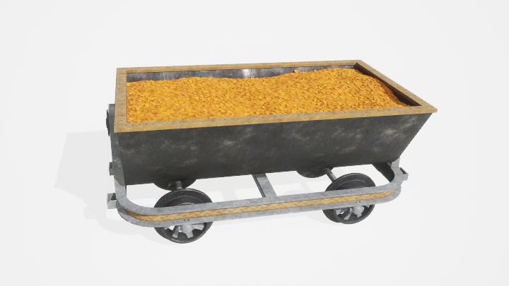 渲染模型_小推车005