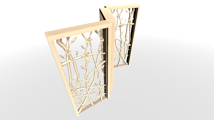 渲染模型_屏风139