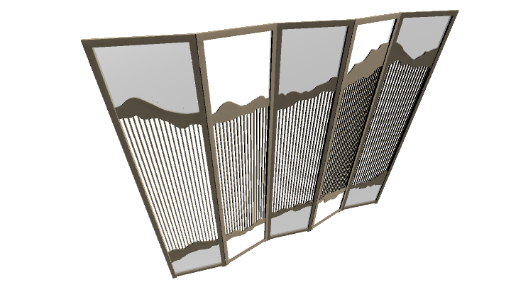 渲染模型_屏风144