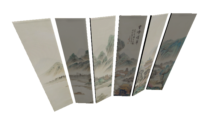 渲染模型_屏风183