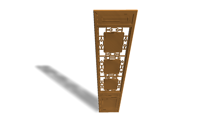 渲染模型_屏风门001