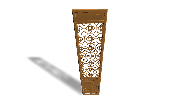 渲染模型_屏风门002