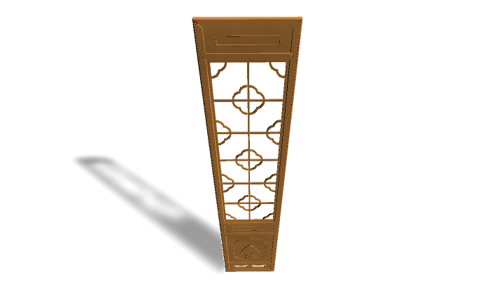 渲染模型_屏风门012