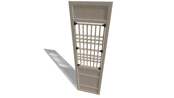 渲染模型_屏风门022