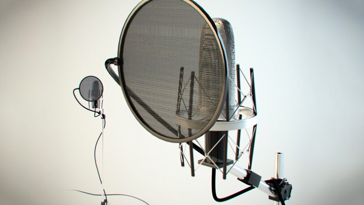 渲染模型_工作室麦克风001