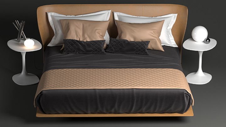 渲染模型_床2629