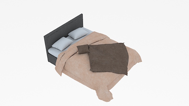 渲染模型_床2696