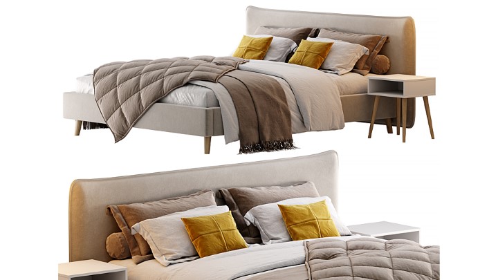 渲染模型_床2704